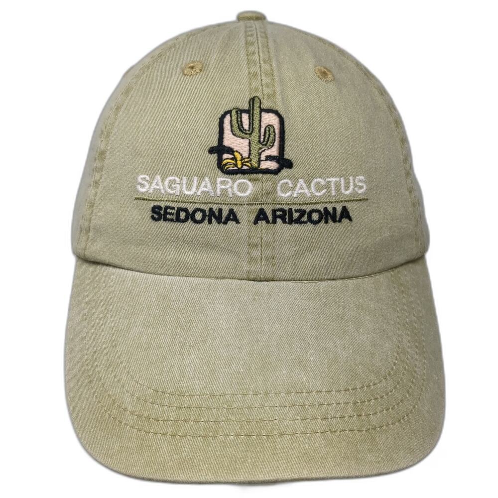 Anvil Baseball Cap Brown One Size Saguaro Cactus Sedona Arizona Cotton Hat